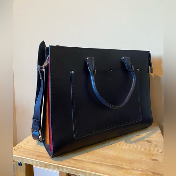 Cluci Handbags - Cluci Leather Briefcase/Bag